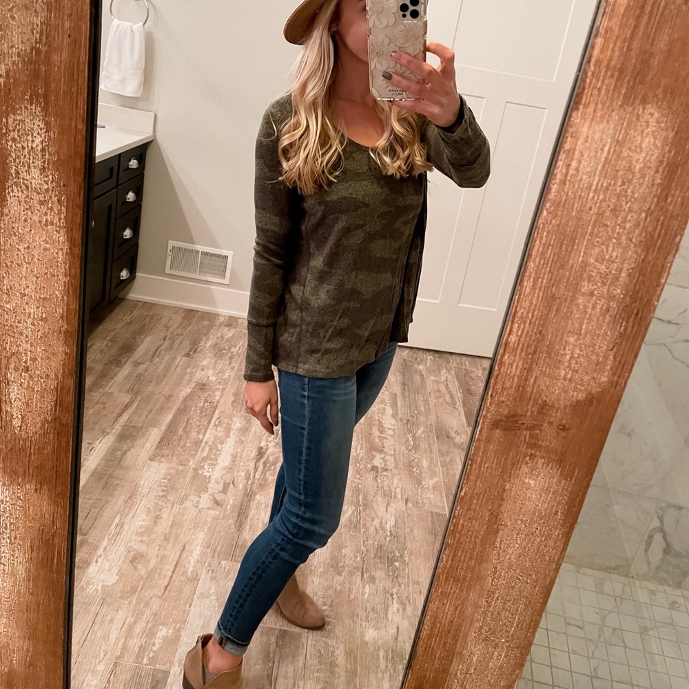 Mudd Camo Long Sleeve Top